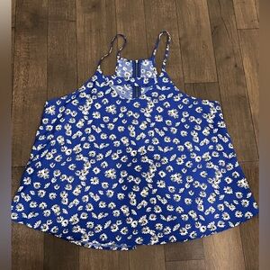 Floral Blue Camisole Top